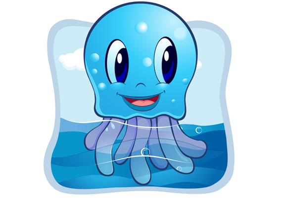 Jellyfish swimming